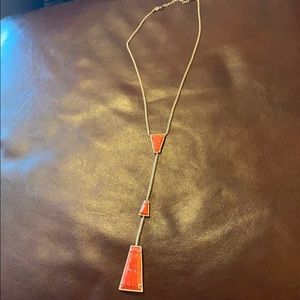 Gold and coral necklace